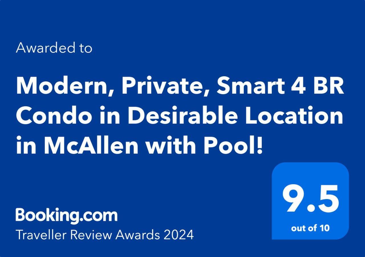 Modern, Private, Smart 4 Bedroom Condo In Desirable Location In Mcallen With Pool! McAllen Exterior foto
